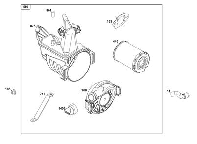 Part Location Diagram of 84006518 Briggs and Stratton Cap, Connector